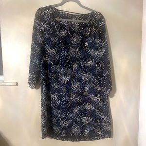 Navy floral Dress